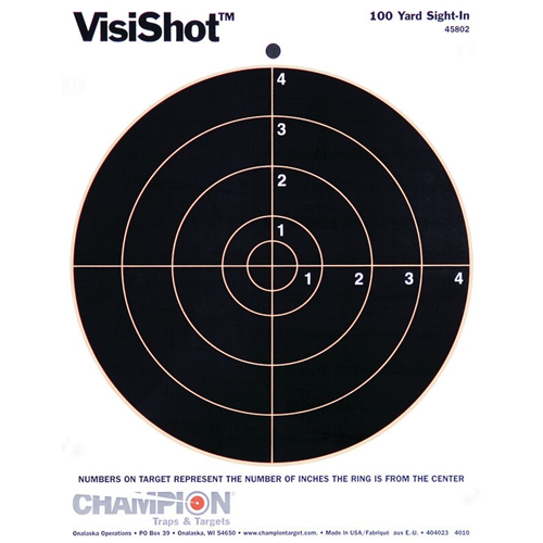 Champion Targets Champion Targets 45802 Visishot Circle Targets, 8 (10 Pack)