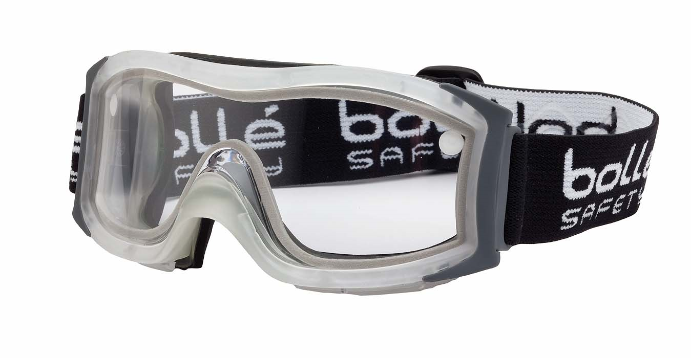 Bolle DUO / VAPOUR DUO SAFETY GOGGLE SAFETY PC DOUBLE LENS CLEAR ASAF VENTED TPR VENTED BLACK