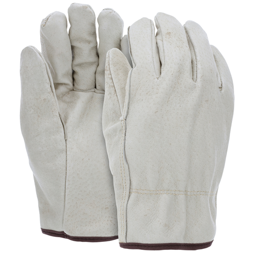 MCR Safety Ind Grade Pig Drvr White Fleece Lnd