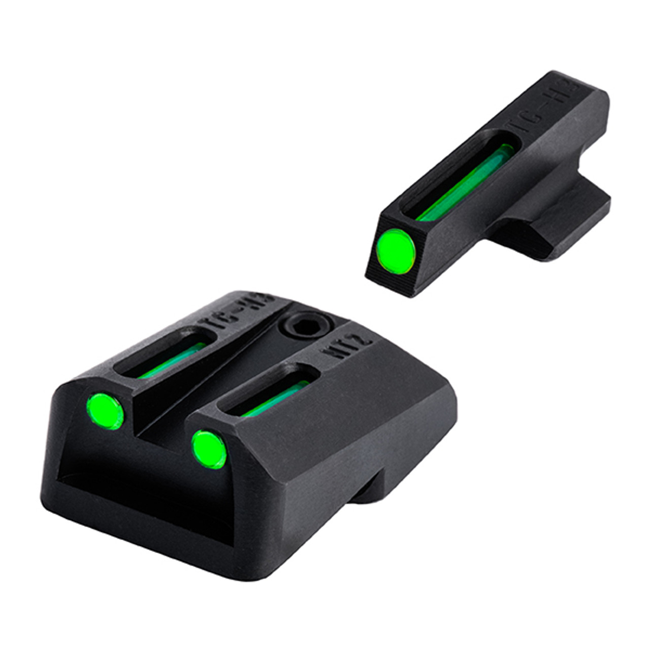 Truglo TFO Sight Set for Novak 1911 .270/.500 - Green Front/Green Rear