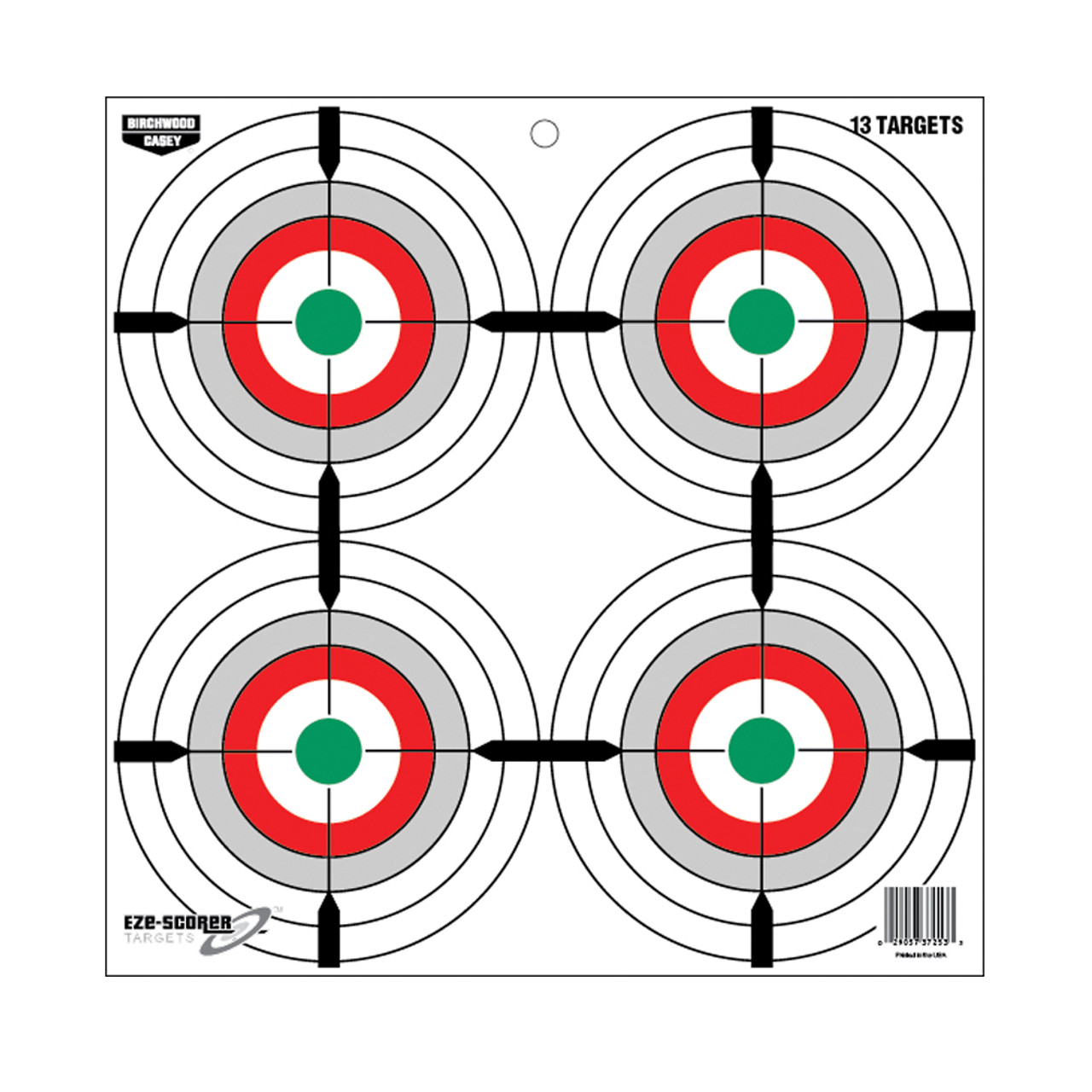 Birchwood Casey Eze-Scorer 12 Inch Multiple Bull's-Eyes Target