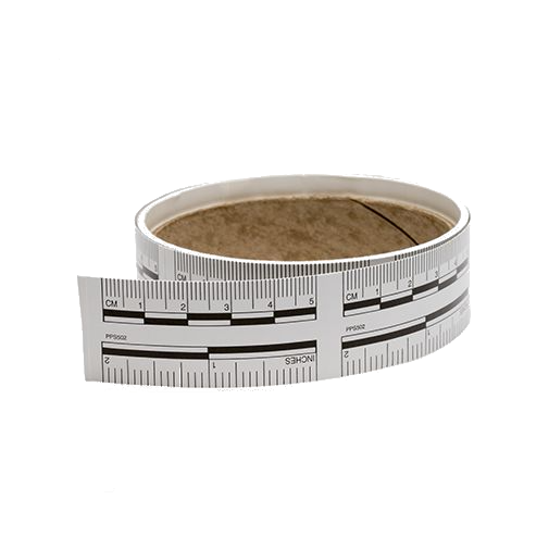 Sirchie White Adhesive Photo Evidence Scales - Roll of 50