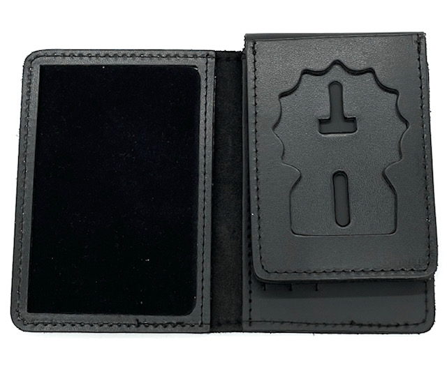 Perfect Fit Duty Leather Flip Out Badge Case w/ CC Slots - 3.38''x4.75''