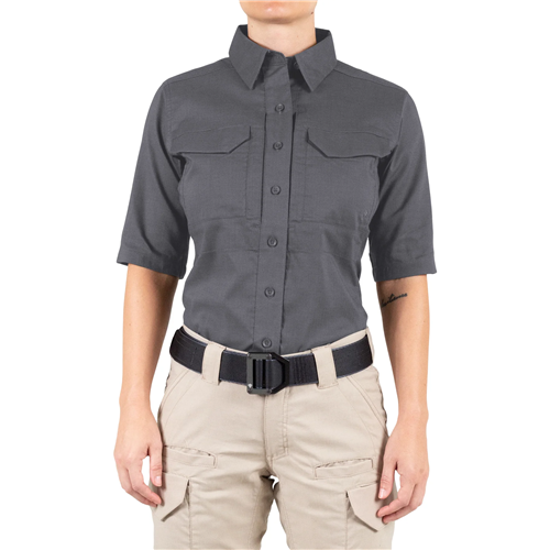 First Tactical W V2 Tactical S/S Shirt - Wolf Grey