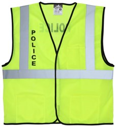 MCR Safety Luminator Series Hi-Vis Reflective Lime Safety Vest