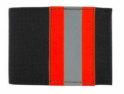 Perfect Fit Firefighter Black Matrix Bifold CC Wallet - 3.50''x4.50''