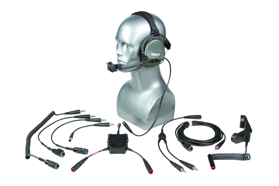 TCI Liberator III ITJCS - TACP/JTAC Secure Dual-Comm Tactical Headset w/ Integrated Digital Hearing Protection