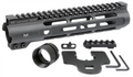 Midwest Industries Slim Line One Piece Free Float Handguard, M-LOK