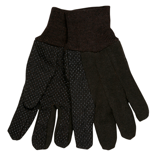 MCR Safety Small Brown Jersey Dot Knit Wrist