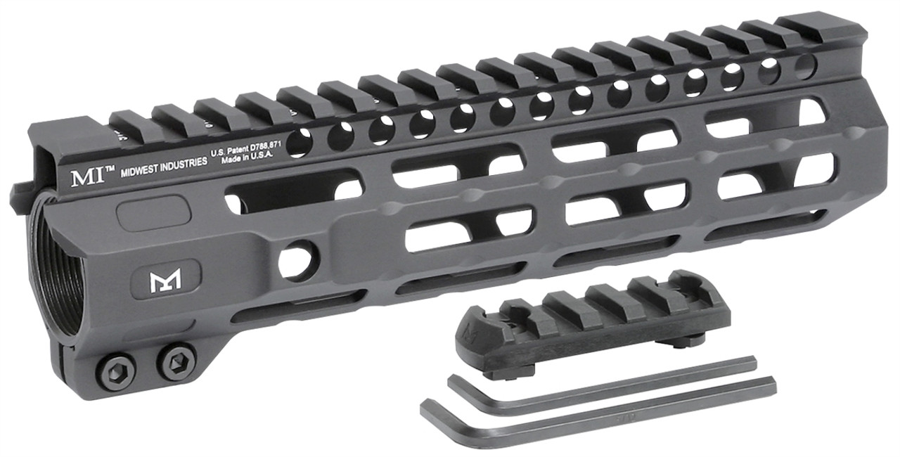 Midwest Industries Combat Rail One Piece Free Float Handguard, M-LOK