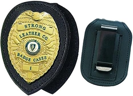 Strong Leather Company Recessed Badge Clip-On - Large Oval