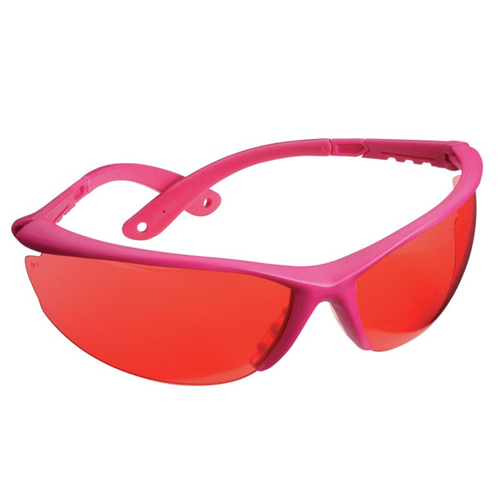 Champion Targets Champion Targets 40605 Open Frame Ballistic Shooting Glasses Open Frame, Pink Frame w/ Rose Lens