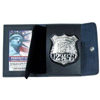 Perfect Fit Duty Leather Badge & ID Case - 3.25''x4.25''