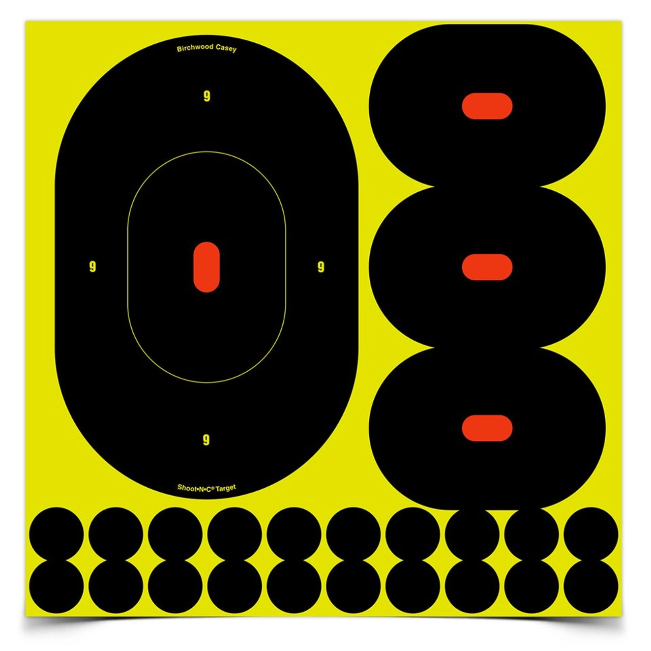 Birchwood Casey Shoot-N-C 9 Inch Silhouette, 5 Targets