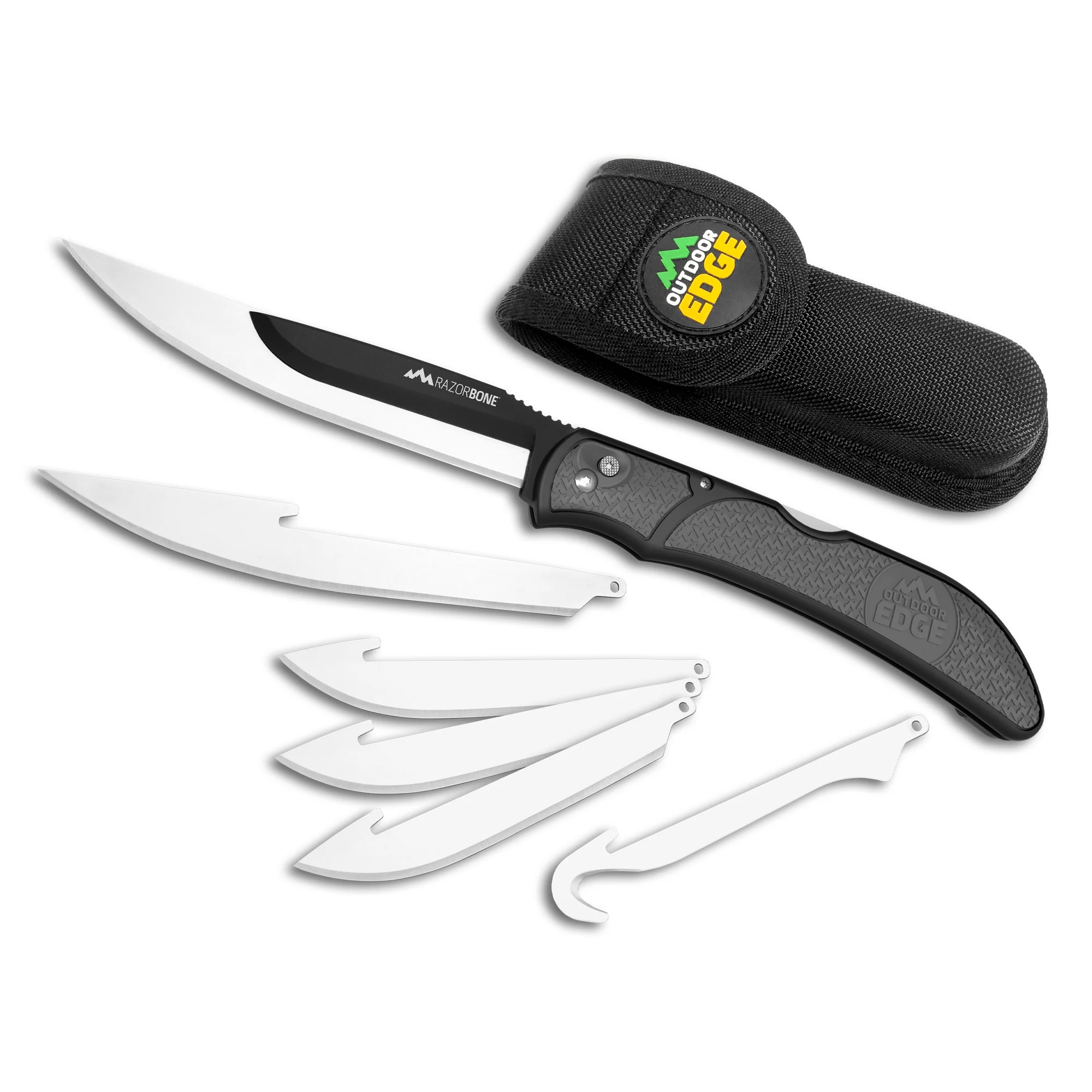 Outdoor Edge RAZOR-BONE (Gray, 6-Blade Combo Set)