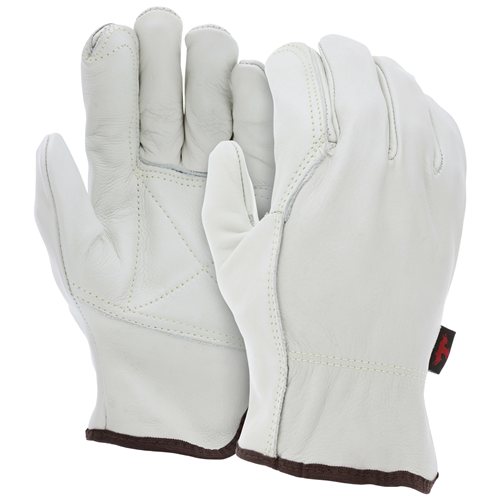 MCR Safety Ind Grd Cow Grain Drvr Dbl Palm Wing Thb