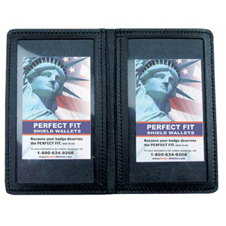 Perfect Fit Duty Leather Double ID Case - 3.25''x4.63''