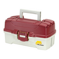 Plano 1 Tray Tackle Box W/ Dual Top Access Red Metallic/Off White