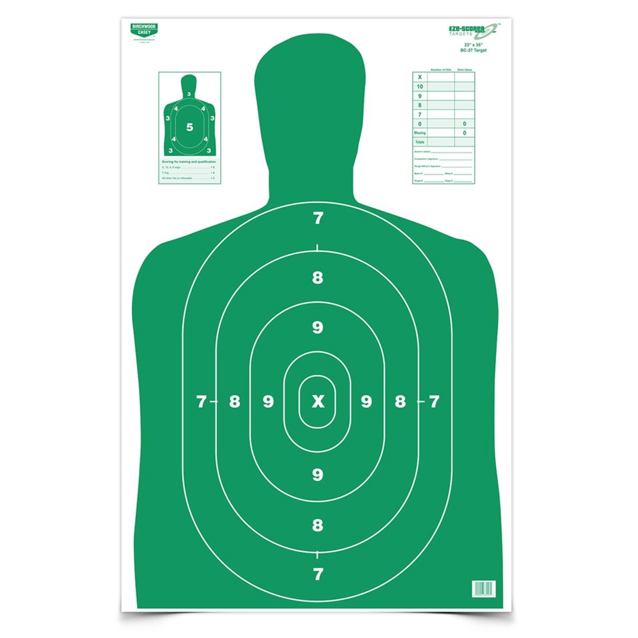 Birchwood Casey Eze-Scorer 23 x 35 BC-27 Green Target