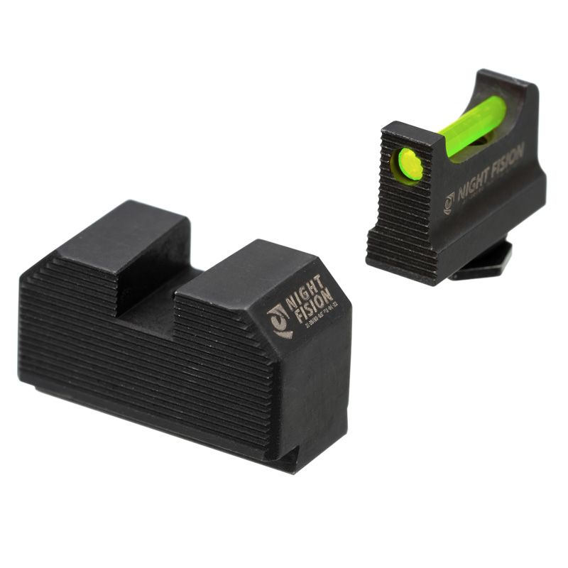 Night Fision Optic Height Fiber Optic Sight Set for Glock 17/19/45/48 w/ RMR/507C/SRO/ACRO