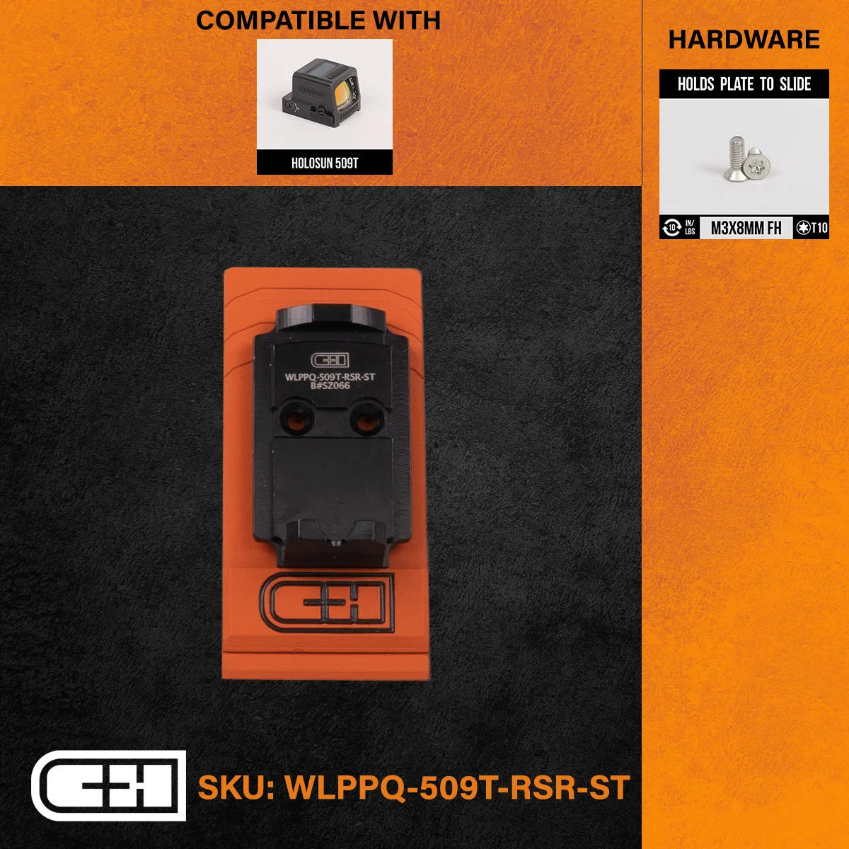 C&H Precision Optics Adapter Plate - Walther PPQ/Q4/Q5