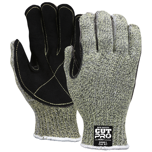 MCR Safety Memphis HERO 7GA Kev/Steel w/lea palm
