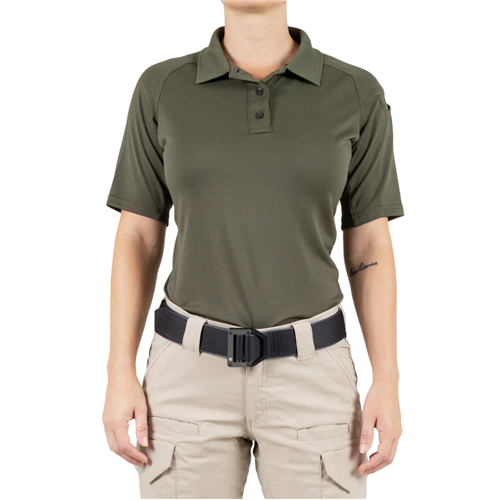 First Tactical W Performance SS Polo - OD Green
