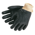 MCR Safety Black, Double Dip, Textured, Knit Wrist