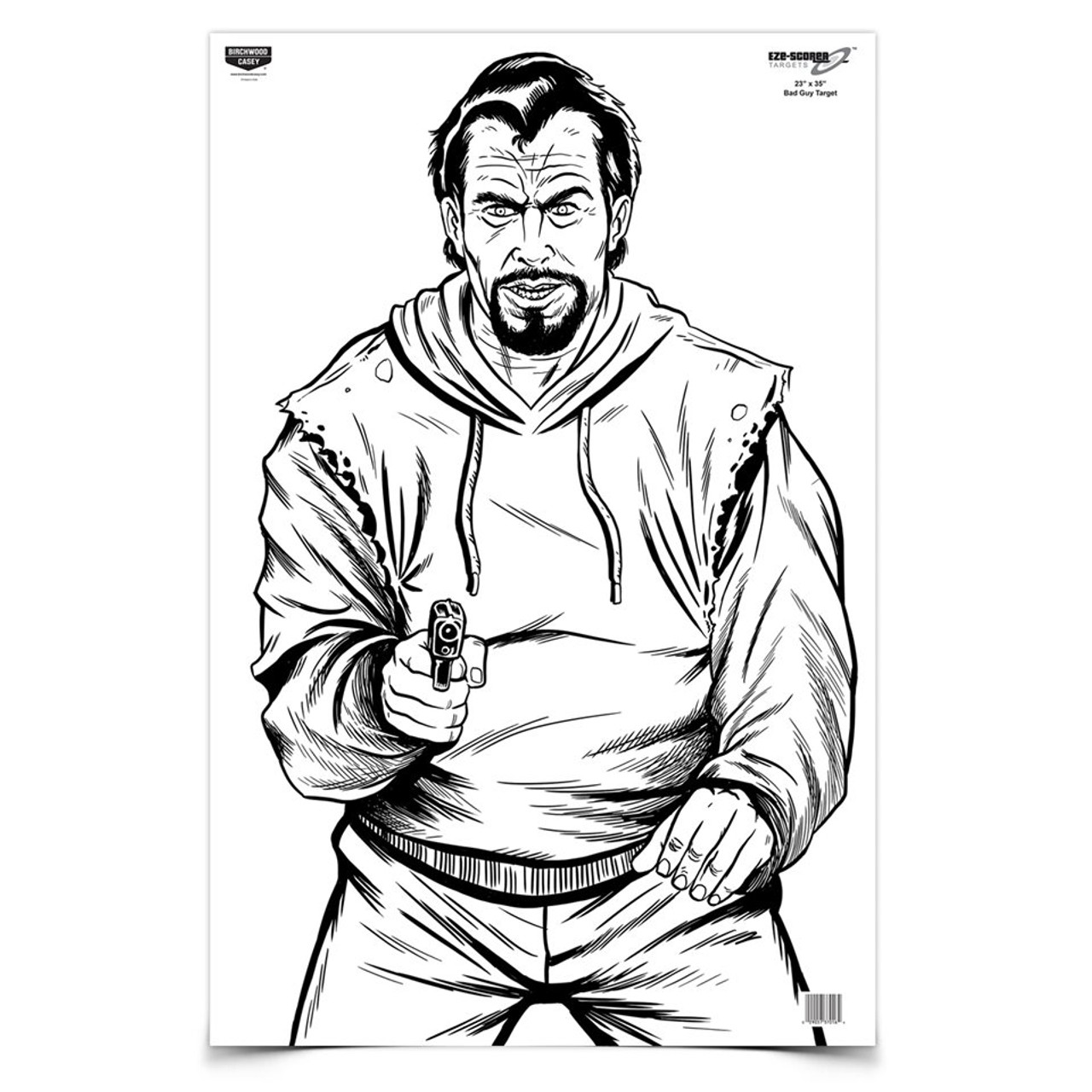 Birchwood Casey Eze-Scorer 23 x 35 BC Bad Guy Target