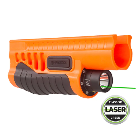 Nightstick Shotgun Forend Light w/ Laser for Mossberg 500/590/Shockwave - Orange