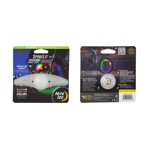 Nite-Ize SpokeLit Rechargeable Wheel Light - Disc-O Tech