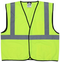 MCR Safety Class 2 Solid Lime Safety Vest