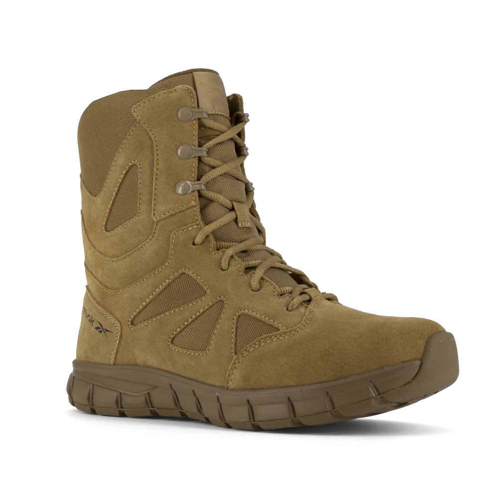 Reebok Sublite Cushion Tactical 8'' Boot w/ Soft Toe - Coyote