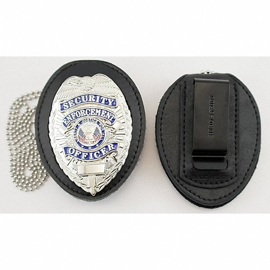 Hero's Pride Universal Oval Badge Holder - 3'' x 3.75''