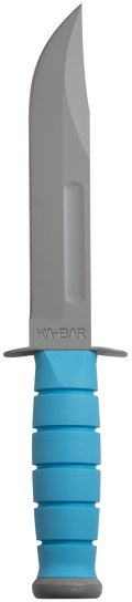 Ka-Bar Ussf Space-Bar Knife Blue Kraton G Handle, Gray Hard Sheath, Str Edge