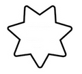 Hero's Pride Deluxe Recessed Cutout Small Round Badge Holder - 7 Point Star