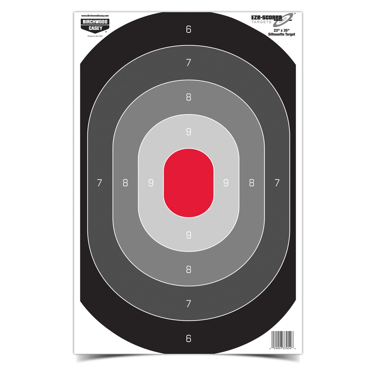 Birchwood Casey Eze-Scorer 23 x 35 Silhouette Oval Target, 5 Targets