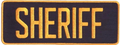 Hero's Pride SHERIFF Back Patch - Gold/Navy - 11''x4''