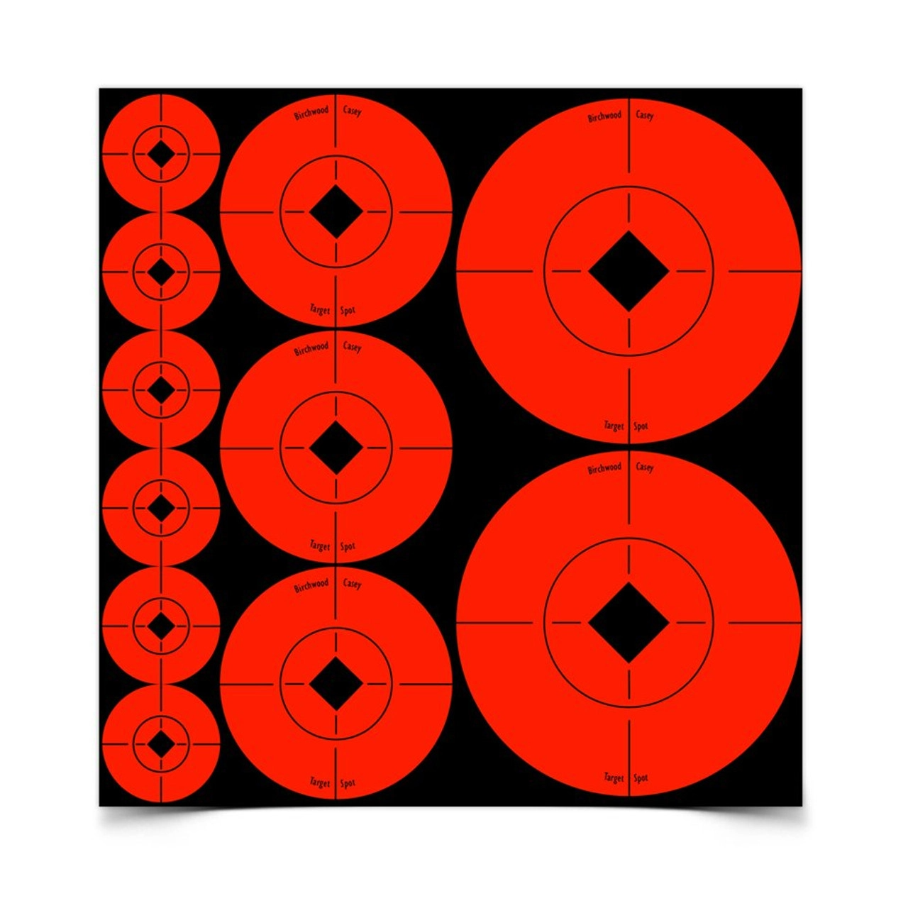 Birchwood Casey Target Spots Assorted Size Orange Targets