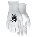 MCR Safety 15 Gauge White HPPE+Glass Fiber,White PU