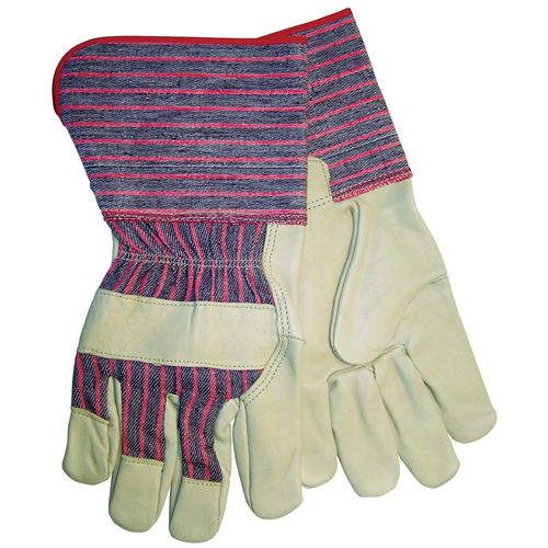 MCR Safety Industry Mixd Grain Lea Plm Gauntlet Cuf