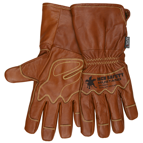 MCR Safety Grain Goat Dbl Plm Fleece WP Lg Cuff Dr
