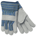 MCR Safety Prem shldr lthr palm PE cuff stripe back