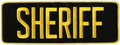 Hero's Pride SHERIFF Back Patch - Gold/Black - 11''x4''
