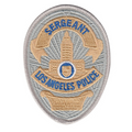Hero's Pride LAPD SERGEANT Badge Patch 2 11/16''x3 5/8'' - Pair