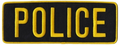 Hero's Pride POLICE - Gold/Black - 11''x4''