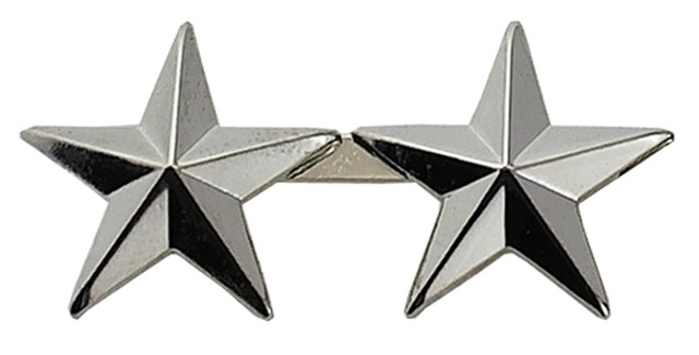Hero's Pride 2 Star Pin 1/2'' High - Pair