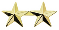 Hero's Pride 2 Star Pin 1/2'' High - Pair