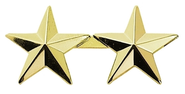 Hero's Pride 2 Star Pin 1/2' High - Pair