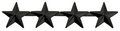 Hero's Pride 4 Star Pin 1/2'' High - Pair
